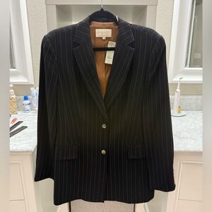 NWT Vintage Cache Black Pinstripe Blazer